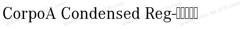 CorpoA Condensed Reg字体转换